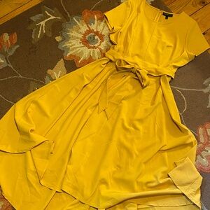 Lane Bryant Fit & Flare High-Low hem Midi Dress